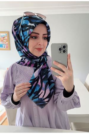 Rüya Koton Eşarp Çizgisel Zebra