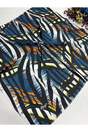 Rüya Koton Eşarp Meşhur Zebra Petrol