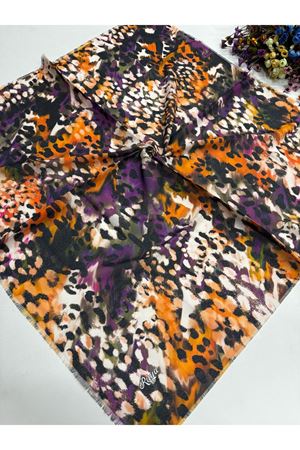 Rüya Koton Eşarp Renkli Leo Modeli