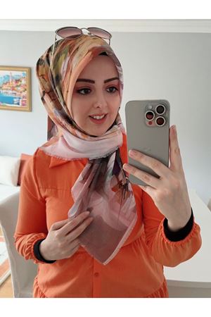 Rüya Koton Eşarp Sarı Galaksi 