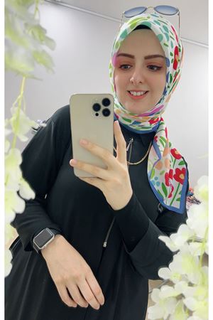 Valens Soft Eşarp Çiçek Modeli 