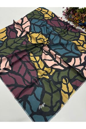 Rüya Koton Eşarp Yaprak Modeli kod:0210