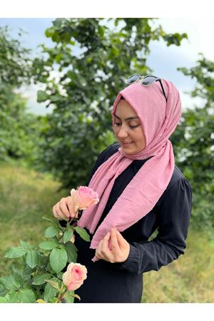 Pamuklu PIT PIT ŞAL PUDRA PEMBE