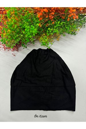 Likralı Geçme Bone Siyah 