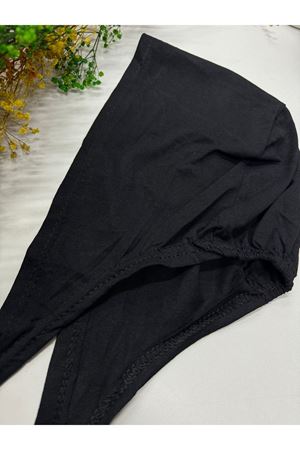  Dikişli Penye Bone siyah