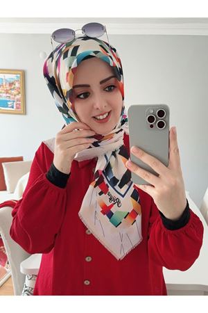 Rüya Koton Eşarp Konfeti Modeli