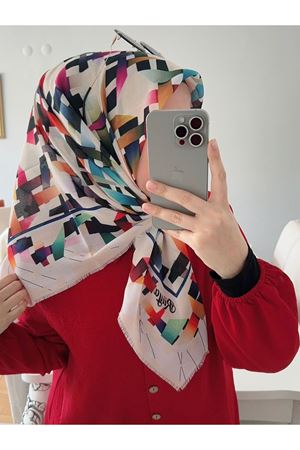 Rüya Koton Eşarp Konfeti Modeli