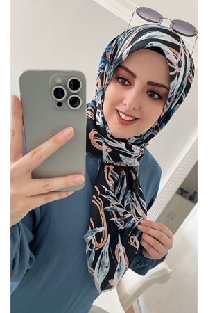 Rüya Koton Eşarp Hawai Modeli