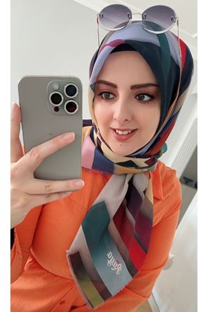 Rüya Koton Eşarp Geometrik