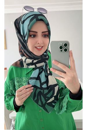 Rüya Koton Eşarp Yaprak Modeli kod:0212