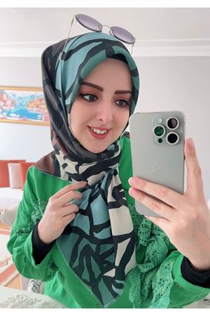 Rüya Koton Eşarp Yaprak Modeli kod:0212