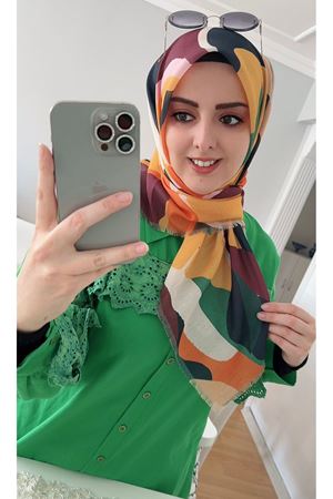 Rüya Koton Eşarp Otantik Model