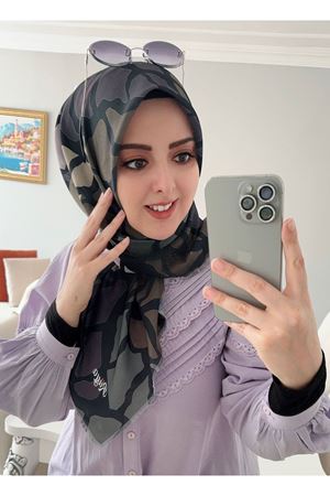 Rüya Koton Eşarp Yaprak Modeli kod:0213