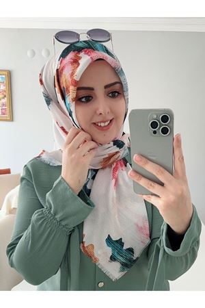 Rüya Koton Eşarp Rima Modeli