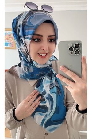 Rüya Koton Eşarp Taş Desen