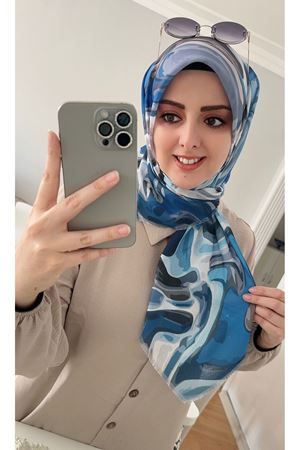 Rüya Koton Eşarp Taş Desen