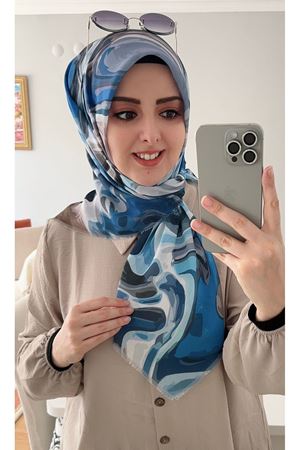 Rüya Koton Eşarp Taş Desen