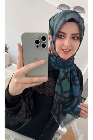 Rüya Koton Eşarp Yaprak Modeli kod:0216