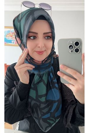 Rüya Koton Eşarp Yaprak Modeli kod:0216