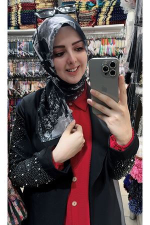 Rüya Koton Eşarp Mermer