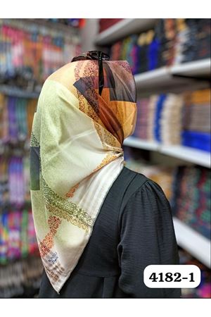 Bonjela Digital Twill Eşarp Kod:4182-1