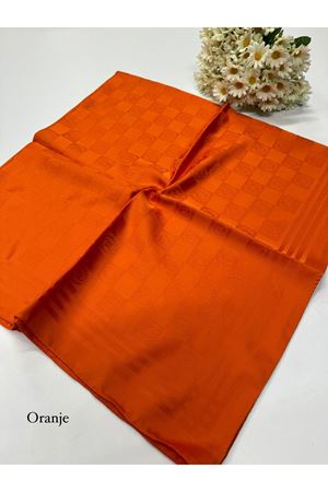 Monogram Desen Jakar Eşarp Oranje
