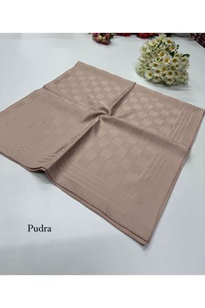 Monogram Desen Jakar Eşarp Pudra