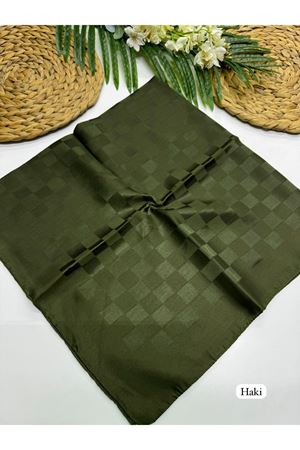 Dama Desen Jakar Eşarp Haki 
