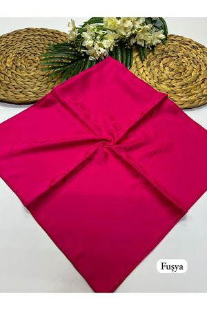 Halka Desen Jakar Eşarp Fuşya