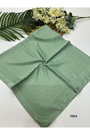 Mozaik Desen Jakar Eşarp Mint