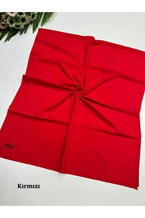 İnce Medine İpeği Şal Kırmızı