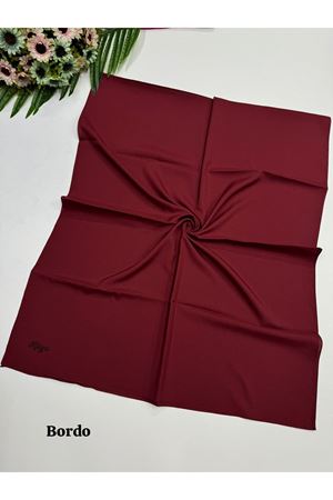 İnce Medine İpeği Şal Bordo