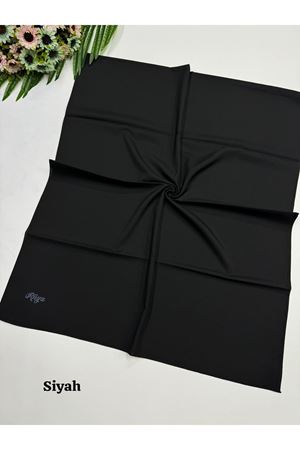 İnce Medine İpeği Şal Siyah