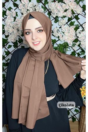 Medine İpeği Şal Çikolata