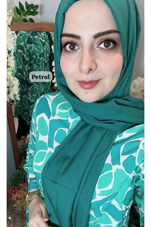 İnce Medine İpeği Şal Petrol