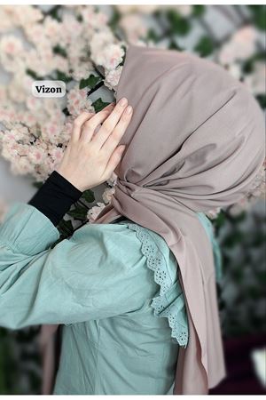 İnce Medine İpeği Şal Vizon