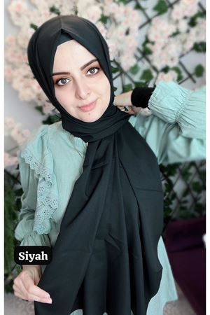 Medine İpeği Şal Siyah