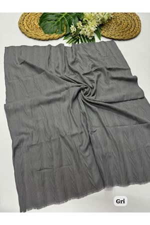Pamuklu Piliseli Şal (Gri)