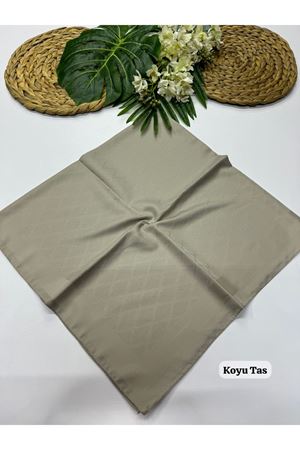 Patina Desen Jakar Eşarp (Koyu Taş)