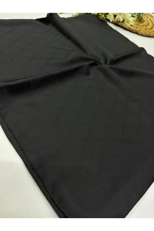 Patina Desen Jakar Eşarp (Siyah)