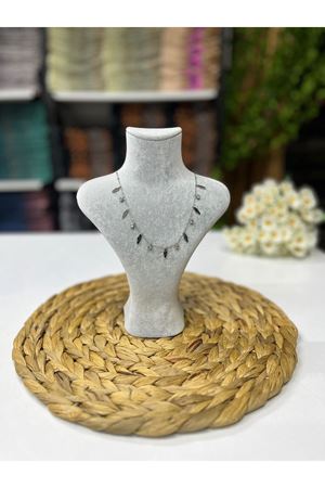 Çelik Kolye Kuş Tüyü