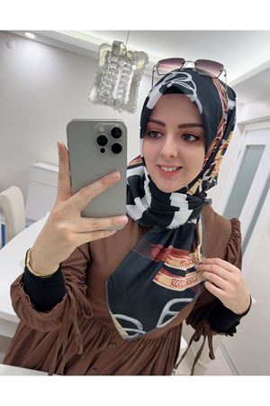 Rüya Koton Eşarp Kemer Modeli