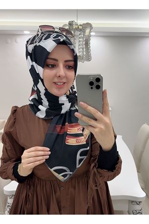 Rüya Koton Eşarp Kemer Modeli