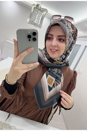 Rüya Koton Eşarp Mavera Modeli