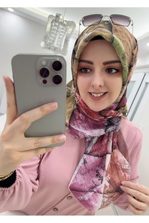 Rüya Koton Eşarp Baklava Modeli