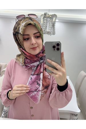 Rüya Koton Eşarp Baklava Modeli