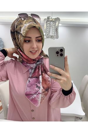 Rüya Koton Eşarp Baklava Modeli