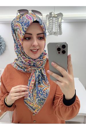 Rüya Koton Eşarp Etnik Desen