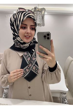 Rüya Koton Eşarp Zebra 