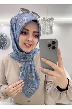 Rüya Koton Eşarp Etnik Desen 